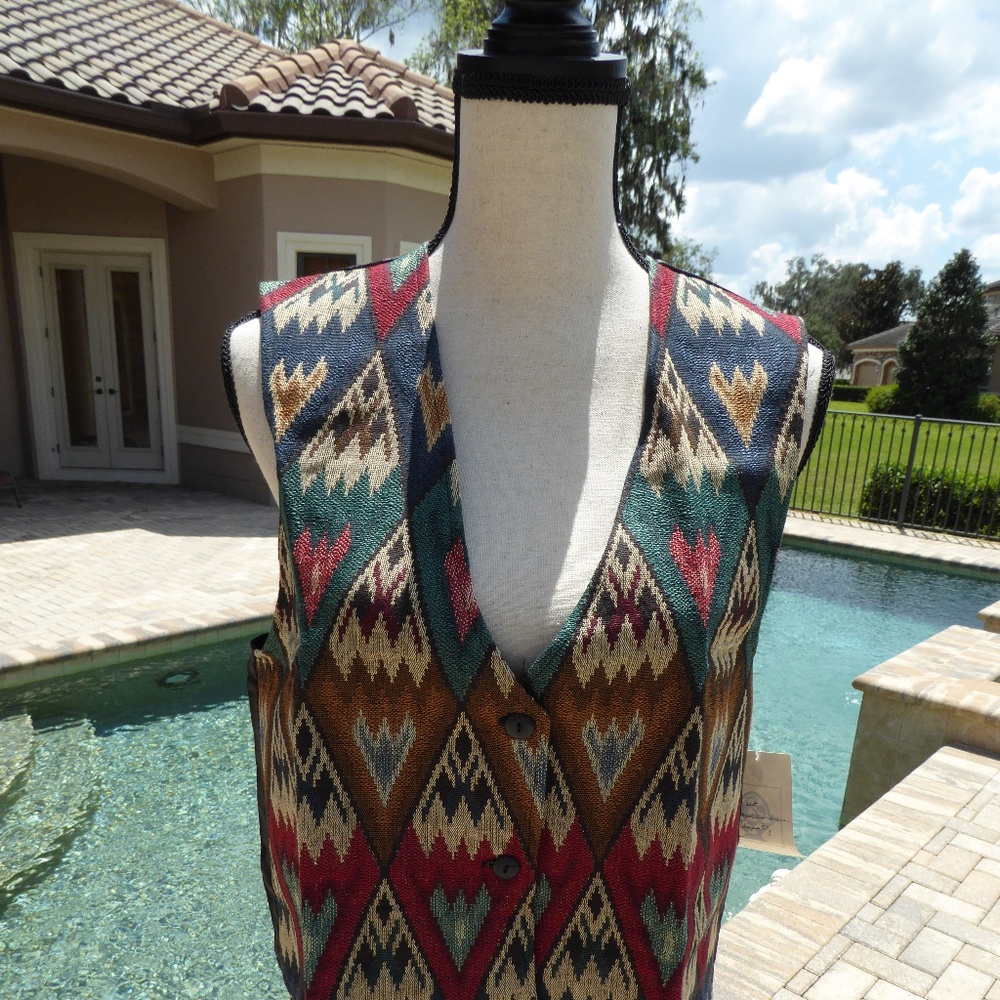 Traditions Pamela Kline Womens Vest Med NWT RARE